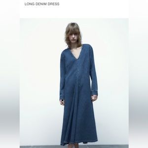 Zara - long denim dress